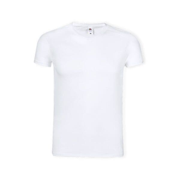 Erwachsene Weiß T-Shirt Iconic V-Neck