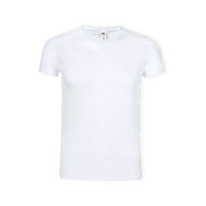 Erwachsene Weiß T-Shirt Iconic V-Neck