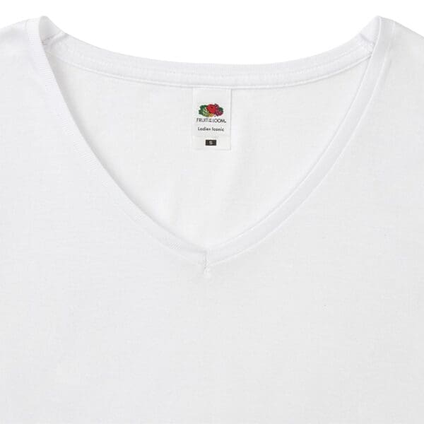 Frauen Weiß T-Shirt Iconic V-Neck