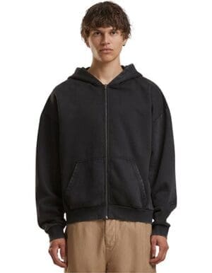 Build Your Brand - Vintage Heavy Zip Hoodie