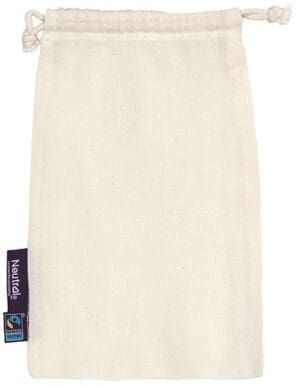 Neutral - Cotton Bag With Drawstrings (5 Pieces)
