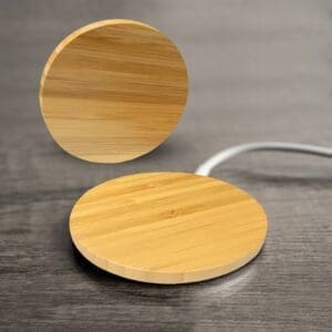 Wireless Charger Bamboo Round