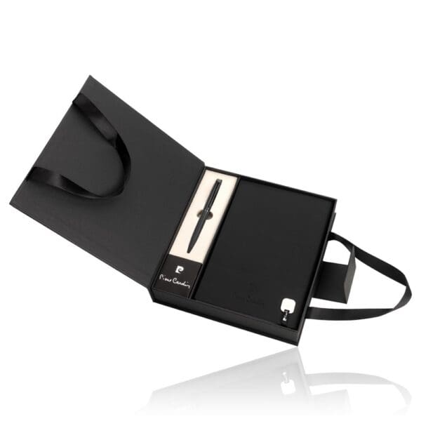 Kugelschreiber Pierre Cardin® CHANTAL Set aus und Notizbuch A5