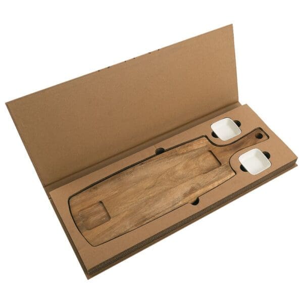 Vanilla Season® TAKAOKA Servier-Set mit Holzbrett und Schalen
