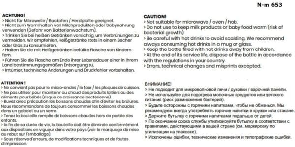 Vakuumflasche schwarz 500 ml