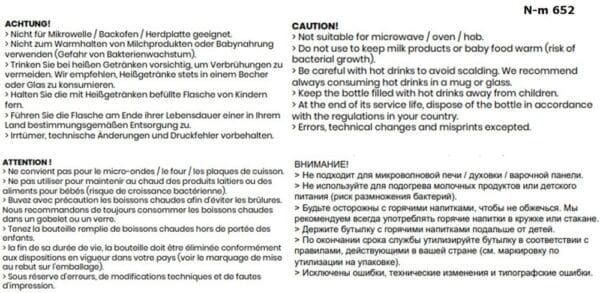 Vakuumflasche weiss 500 ml