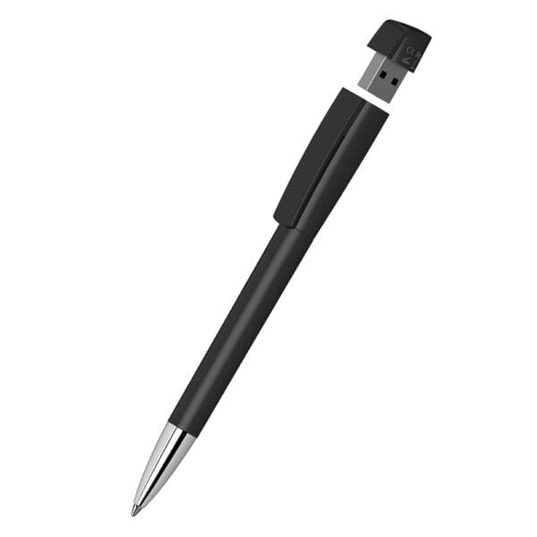 Drehkugelschreiber Klio-Eterna - Turnus high gloss Mn USB 2.0 - mit integriertem USB-Stick