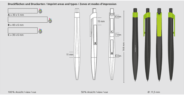Druckkugelschreiber Klio-Eterna - Shape recycling