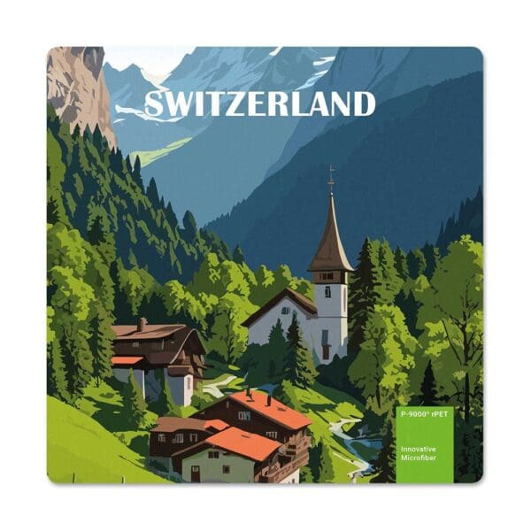 POLYCLEAN rPET Displaytuch 18x18 cm im Papieretui, All-Inclusive-Paket