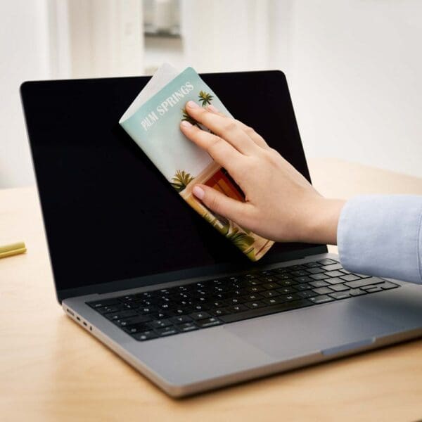 rPET GripCleaner® 4in1 Mousepad mit individueller Einlegekarte, All-Inclusive-Paket