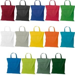 Baumwolltasche mit kurzen Henkeln
