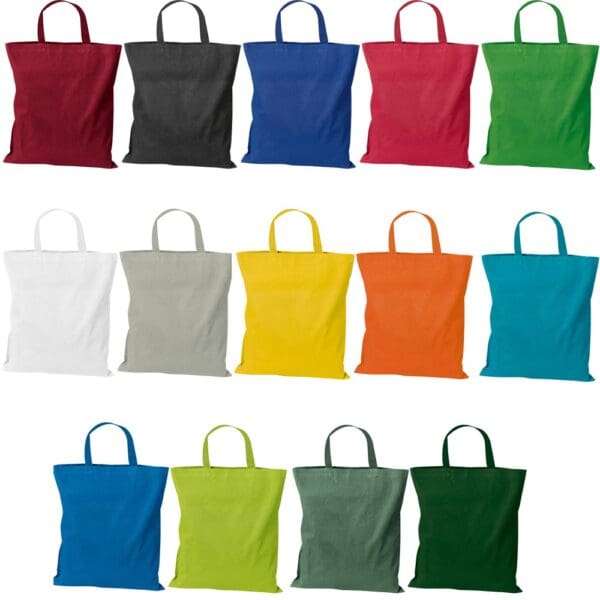 Baumwolltasche mit kurzen Henkeln