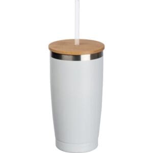 Becher To Go mit Trinkhalm