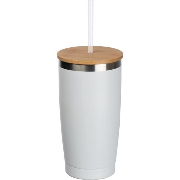 Becher To Go mit Trinkhalm