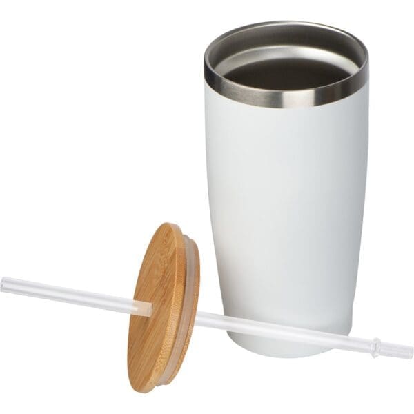 Becher To Go mit Trinkhalm