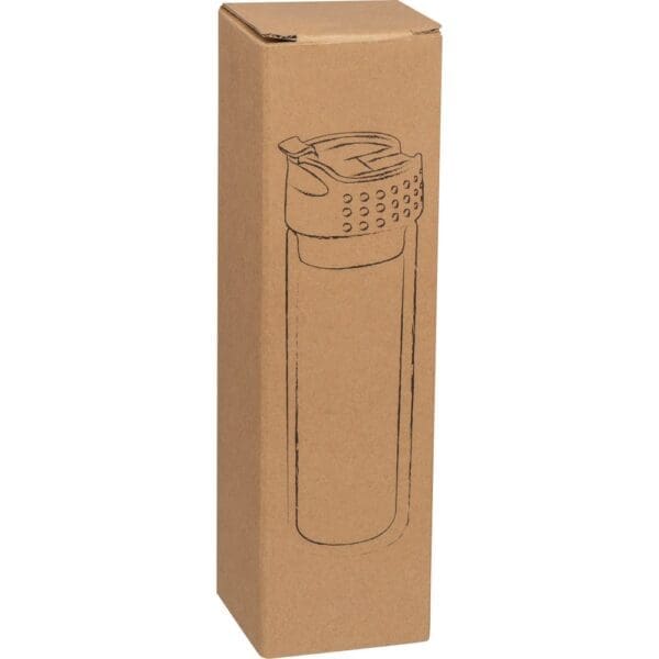 Borosilikat Glasflasche mit Teesieb, 400 ml