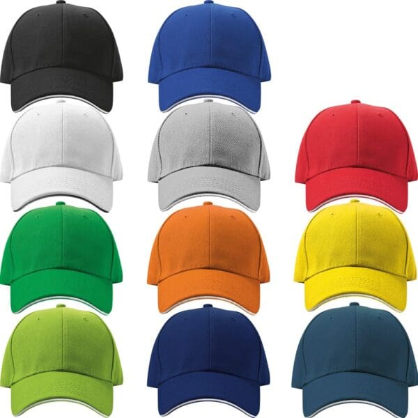 Cap 6 Panel Sandwich Baseball