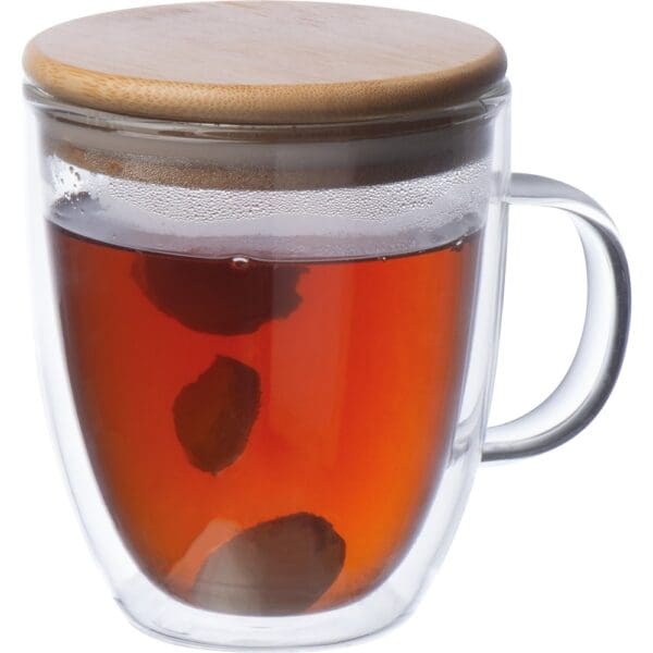 Doppelwandige Glastasse