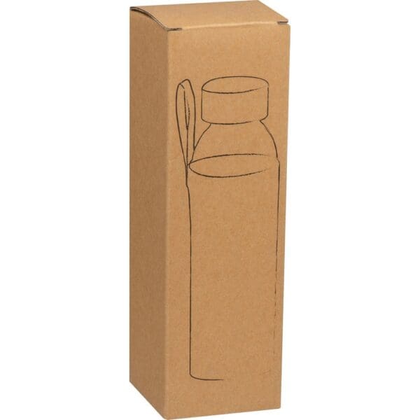 Glasflasche mit Jutehülle, 500ml