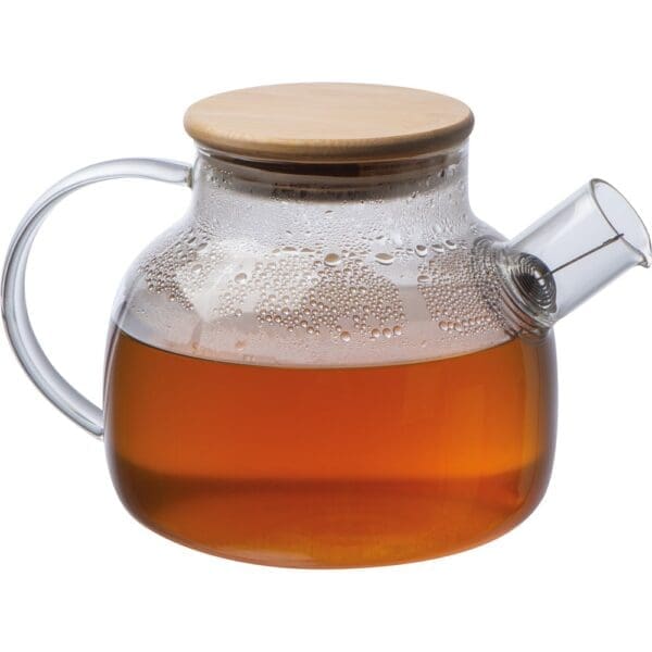 Glaskanne mit Bambusdeckel, 1.000ml