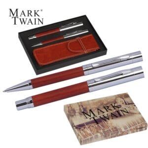Kugelschreiber Mark Twain Schreibset mit und Füllfederhalter