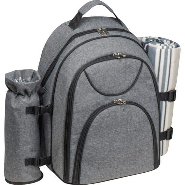 Picknickrucksack für 4 Personen mit Picknickdecke