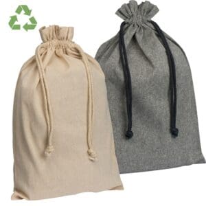Säckchen aus recycelter Baumwolle
