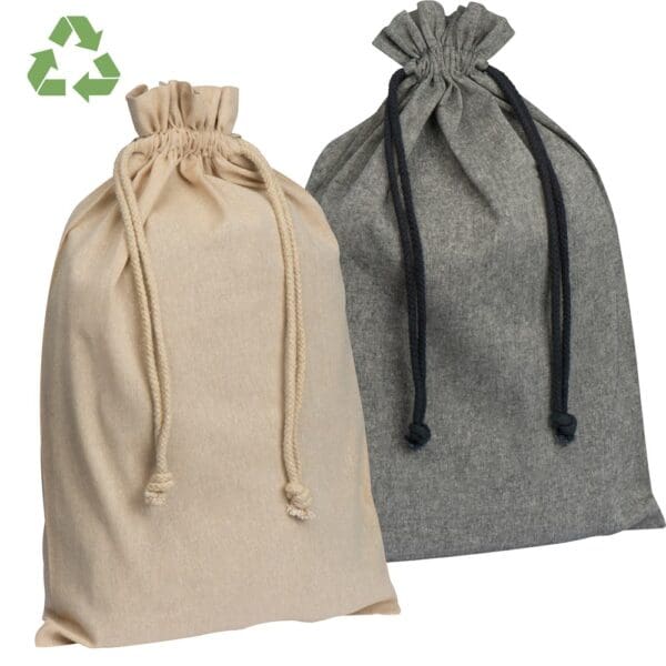 Säckchen aus recycelter Baumwolle