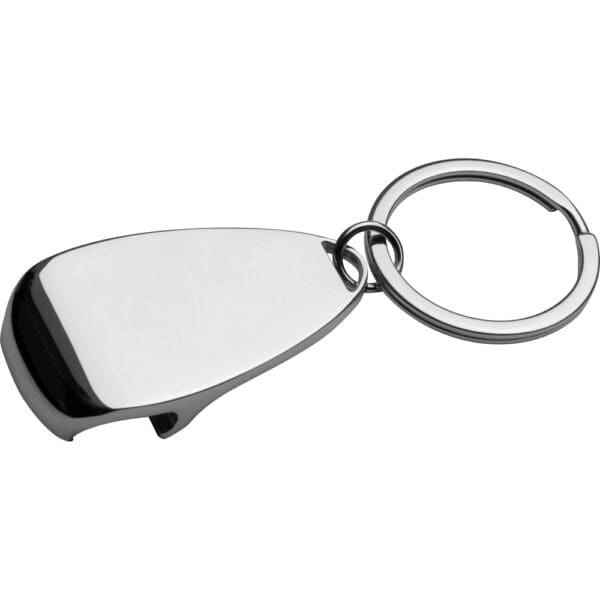 Schlüsselanhänger Metall mit Flaschenöffner