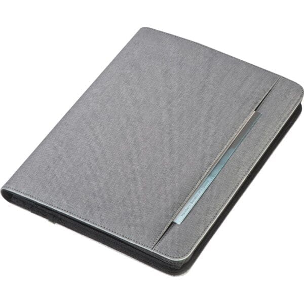 Schreibmappe A4 aus Kunstleder mit integrierter Powerbank