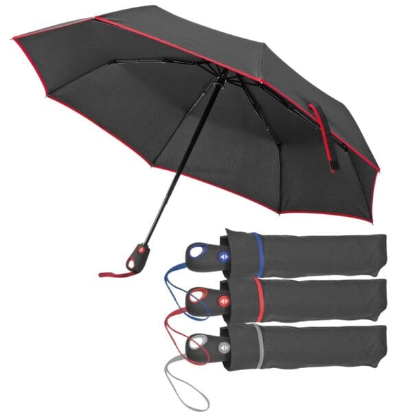 Taschenschirm aus Pongee mit Fiberglas Gestänge