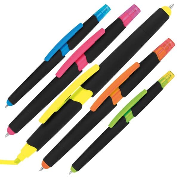 Textmarker Kugelschreiber mit und Touchfunktion