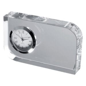 Uhr Glasblock mit
