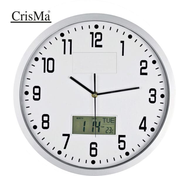 Wanduhr Analoge mit Digitalanzeige