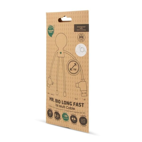 2089 | Xoopar Mr. Bio Long Power Delivery Cable with data transfer