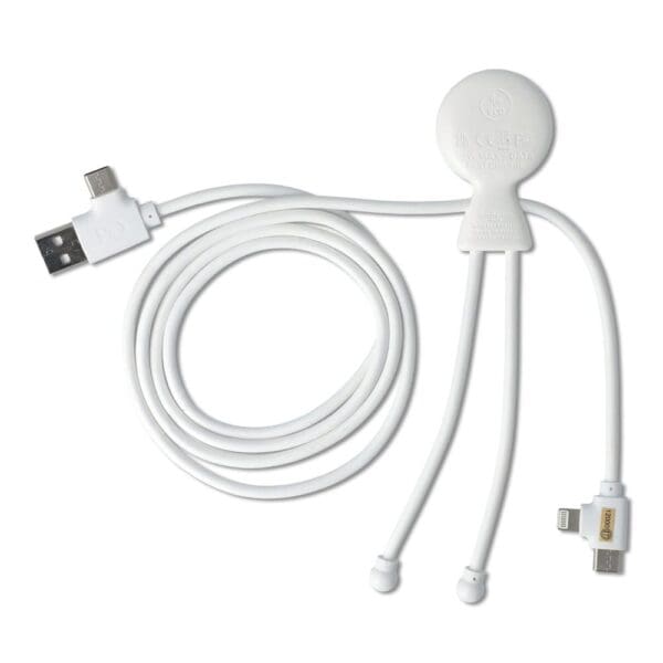 2090 - Xoopar Mr. Bio Langes Ladekabel + UK Stecker Adapter