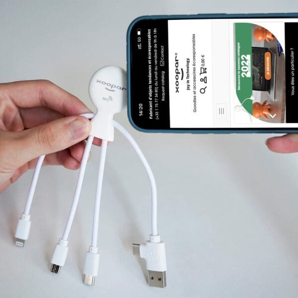 2099 | Xoopar Mr. Bio Smart Charging cable with NFC