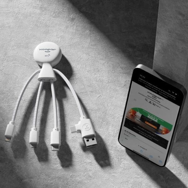 2099 | Xoopar Mr. Bio Smart Charging cable with NFC