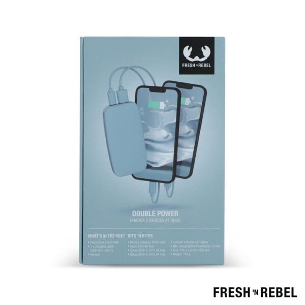 2PB6100 | Fresh 'n Rebel Powerbank 6000mAh USB-C