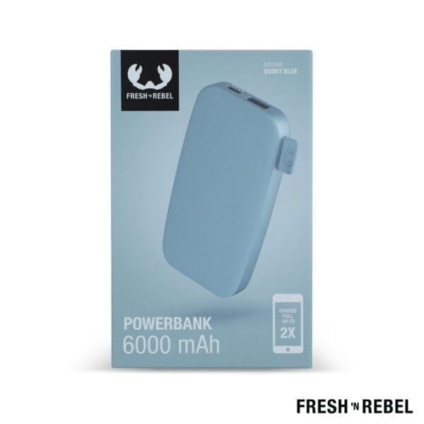 2PB6100 | Fresh 'n Rebel Powerbank 6000mAh USB-C