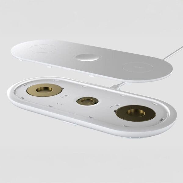 3-in-1 15W Drahtloses Ladegerät für Handys, Apple Watch und AirPods.