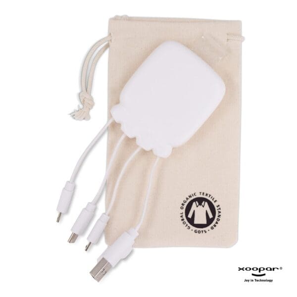3192 | Xoopar Octopus Gamma 2 Powerbank with Bio Charging cable 3000mAh
