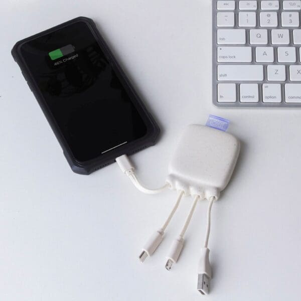 3192 | Xoopar Octopus Gamma 2 Powerbank with Bio Charging cable 3000mAh