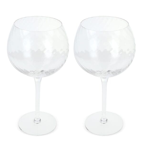 Byon Opacity 2er-Set Weingläser mit stilvollem Glasmuster 470ml