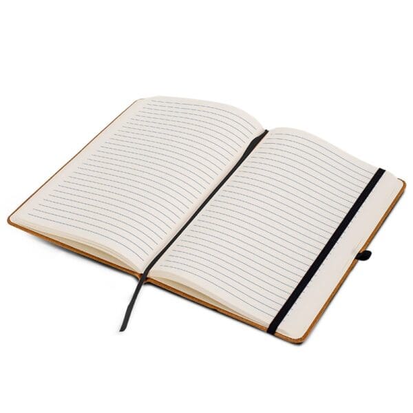 Hardcover-Notizbuch mit Einband aus recycelten Leder DIN A5