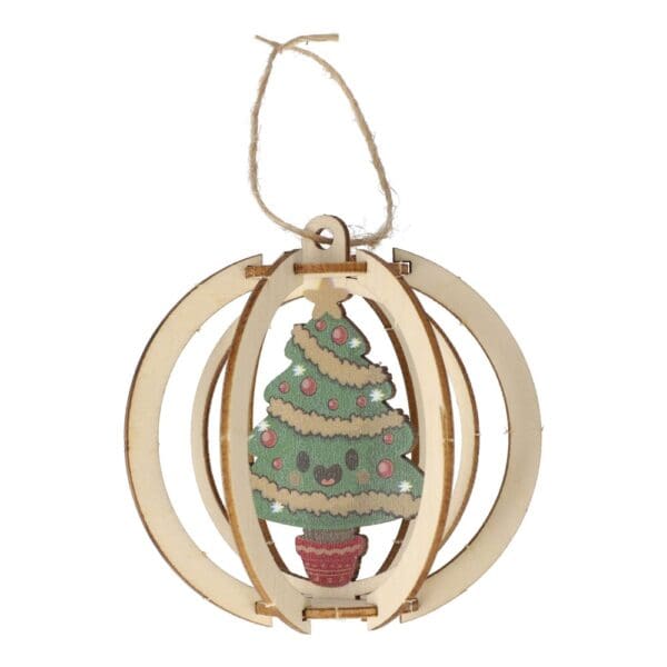 InSideOut Weihnachtsschmuck aus Holz 3er-Set