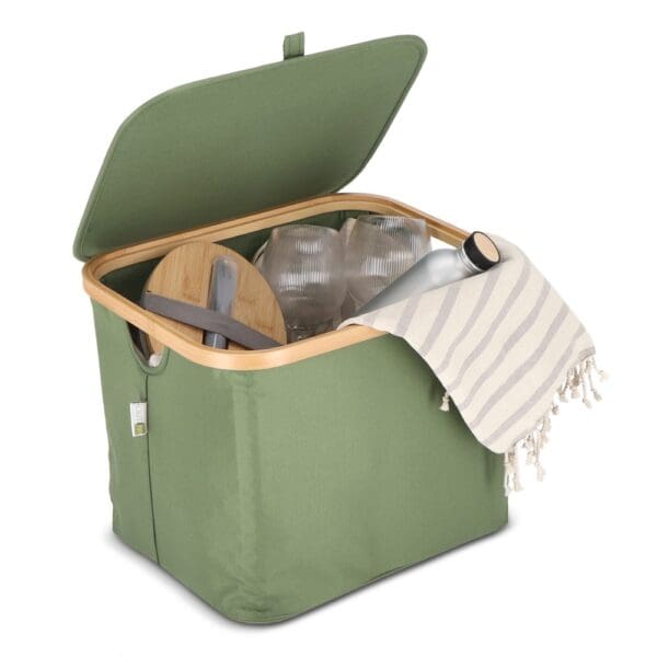 InSideOut faltbarer Korb mit Deckel Sogne 40,5 x 33 x 30cm rPET