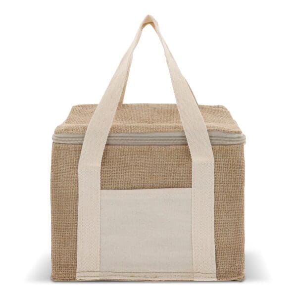 Kühltasche jute/baumwolle 22x18x18cm