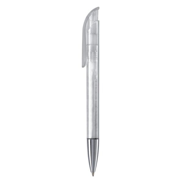 Kugelschreiber Atlas Transparent mit Metallspitze