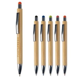 Kugelschreiber Bambus New York mit Touchpen